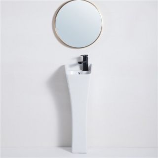 Раковина  CeramaLux M9012 белая 27 см